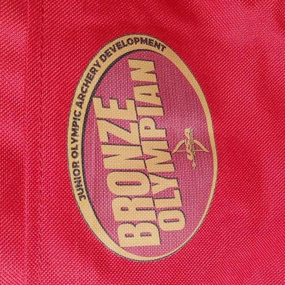 Bronze Olympian Backpack Red Grey Quality NWOT Multi Pocket Laptop water bottle - Picture 2 of 11